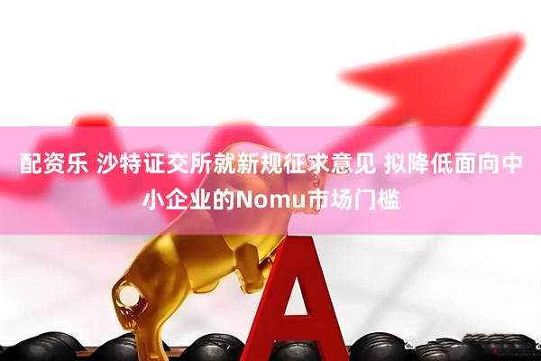 配资乐 沙特证交所就新规征求意见 拟降低面向中小企业的Nomu市场门槛