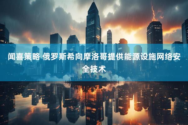 闻喜策略 俄罗斯希向摩洛哥提供能源设施网络安全技术