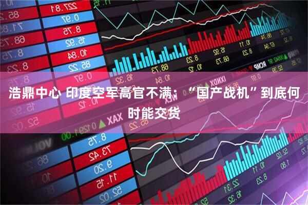 浩鼎中心 印度空军高官不满：“国产战机”到底何时能交货
